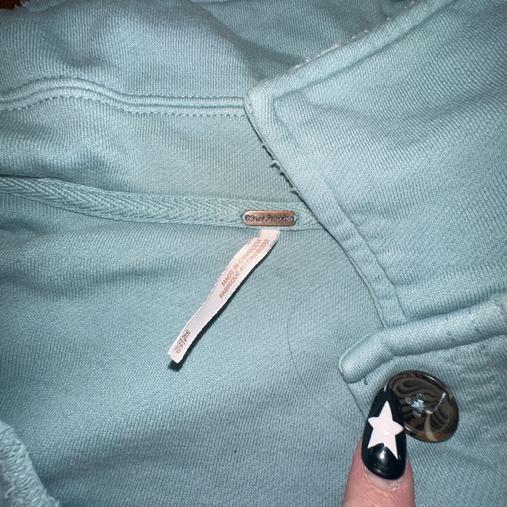 Free People Light Blue Ruby Button-Up Jacket - image 2